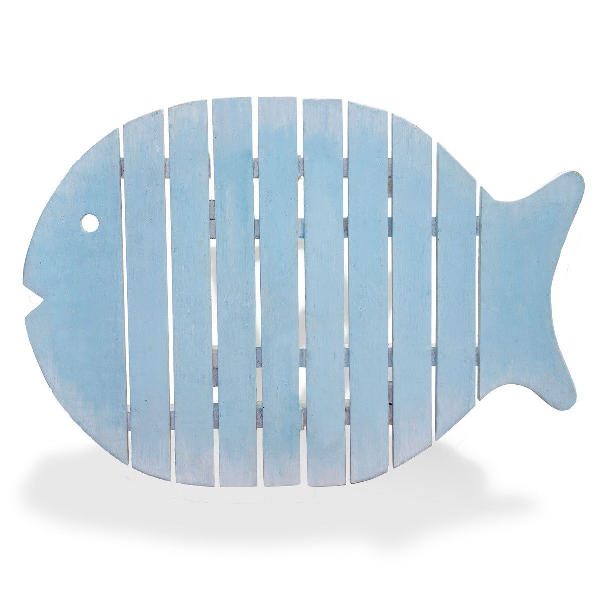 Fish Folding Table Teak Light Blue TI 135B