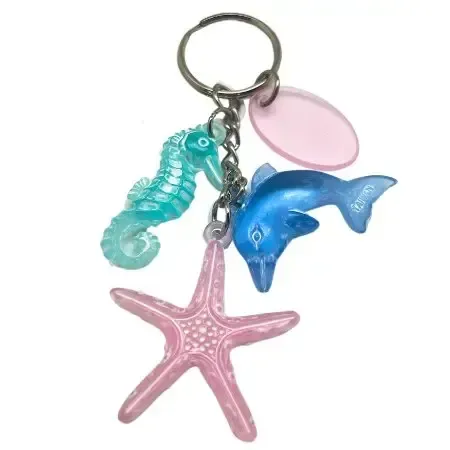 Whitewashed Pastel Key Chain - Asst KK T-2440