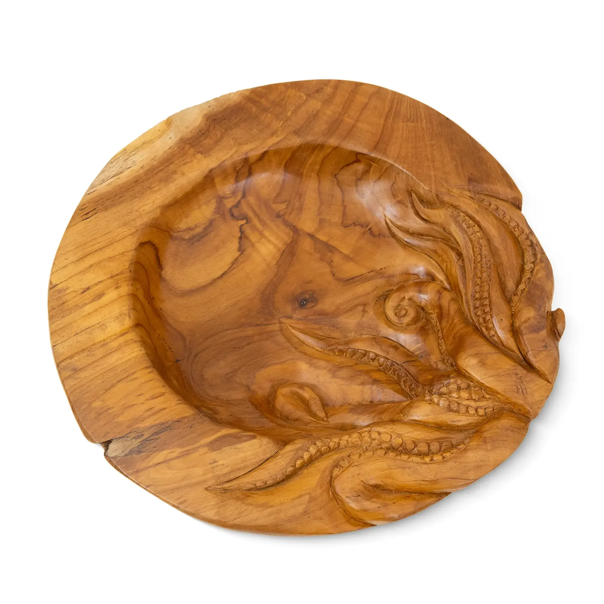 Octopus Teak Bowl 40cm Round