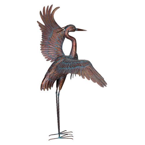 Copper Patina Heron - Dancing 48