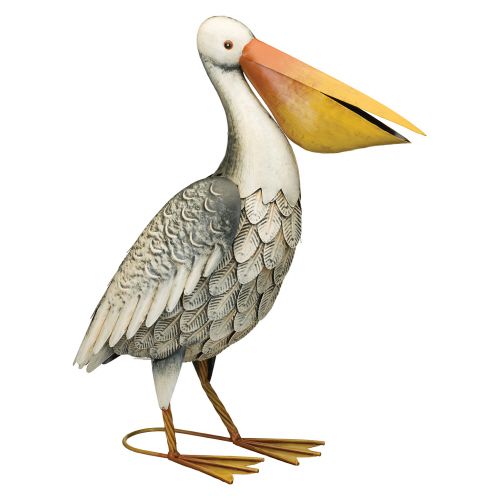 Pelican Metal Statue
