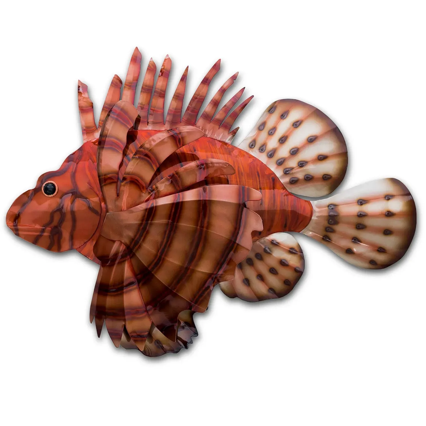 Lionfish Stainless Steel Metal Wall Decor