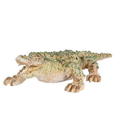 Coral Look Alligator Figurine 15 1/4