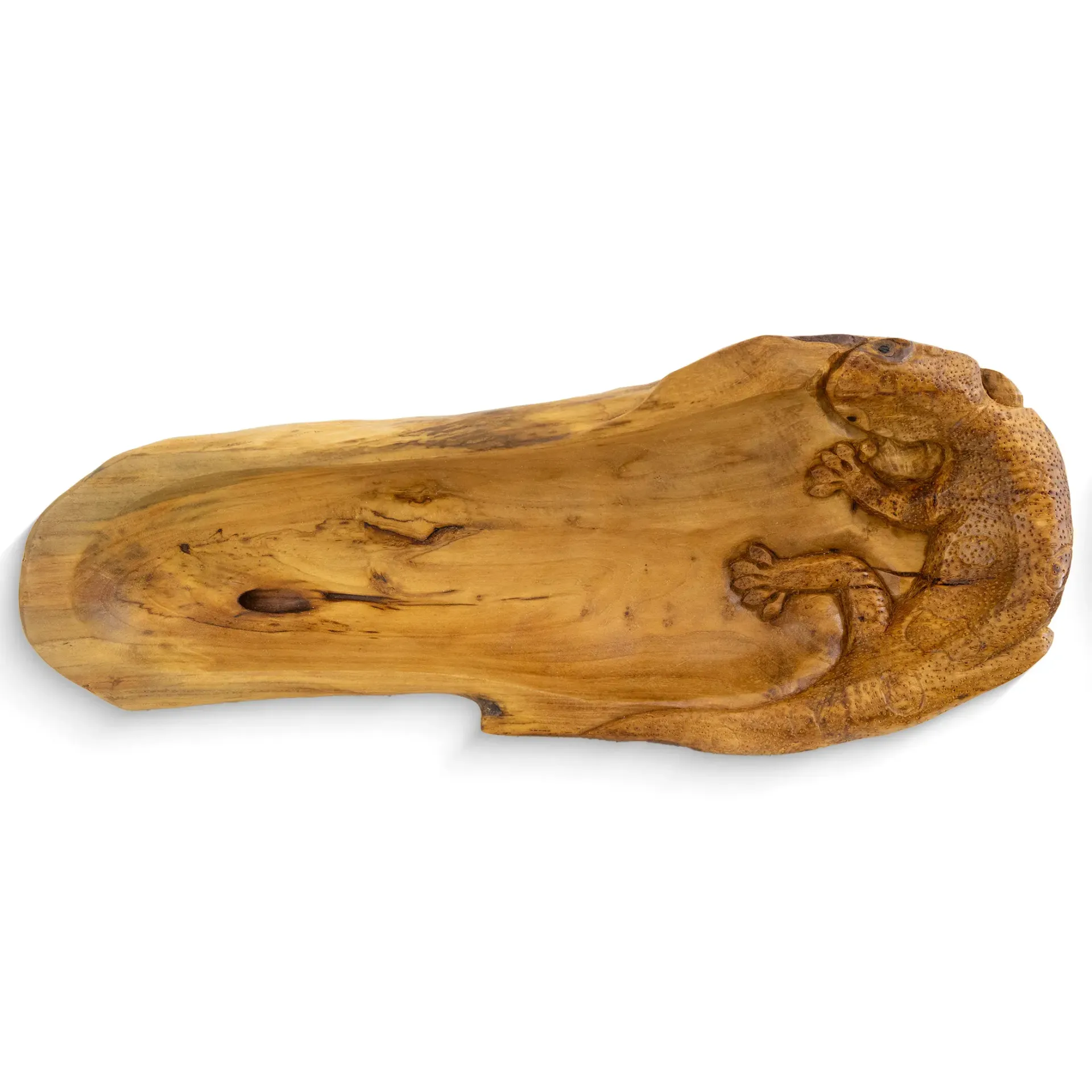 Lizard Long Bowl 50x15 Teak Sempolan