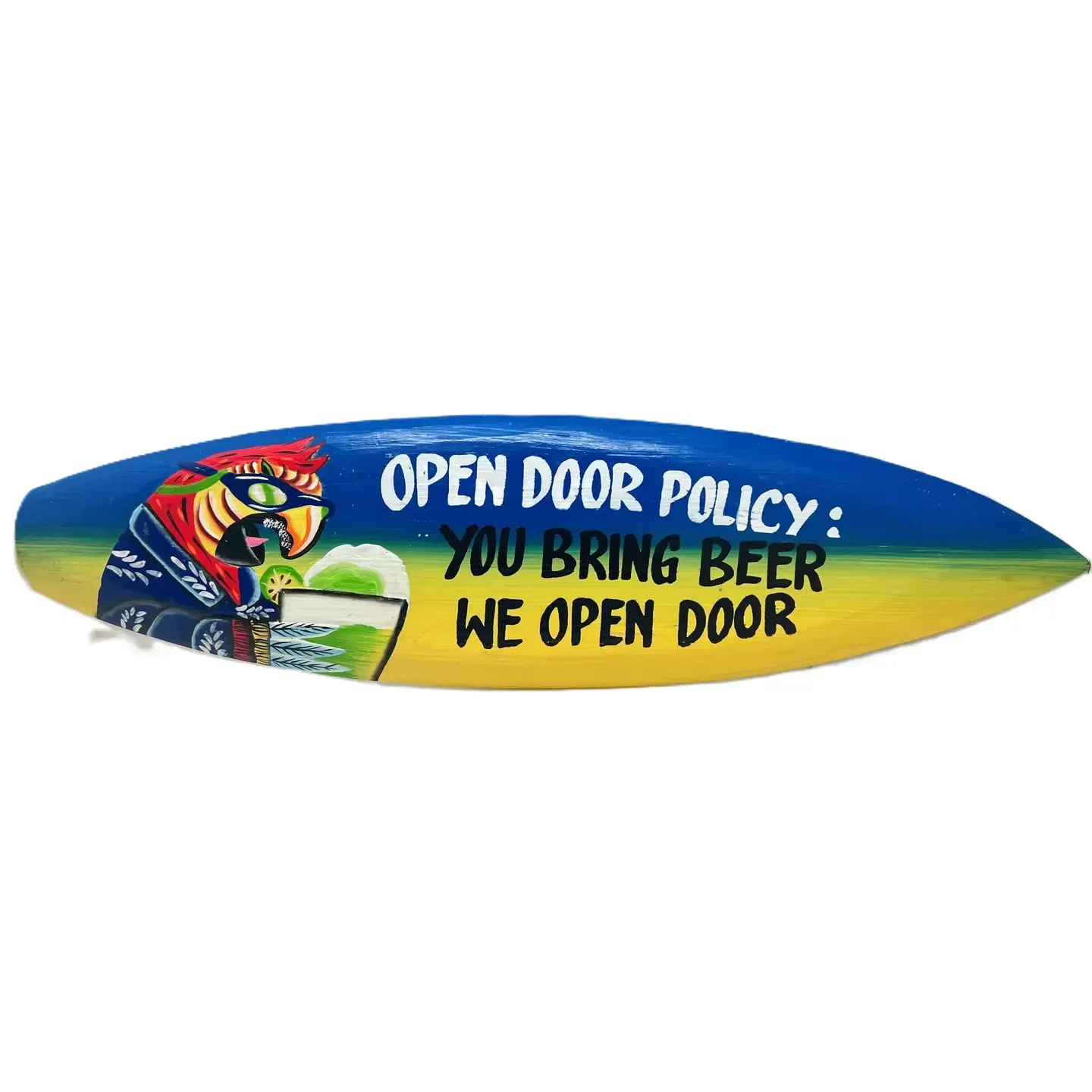 Open Door Policy Surfboard Sign KK N-1207-S-DOOR