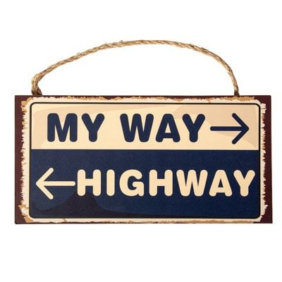 My Way Highway Sign GI W-9578