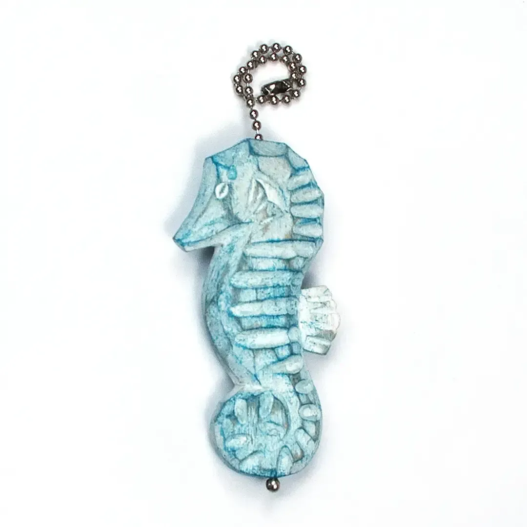 Seahorse Aqua Fan Pull