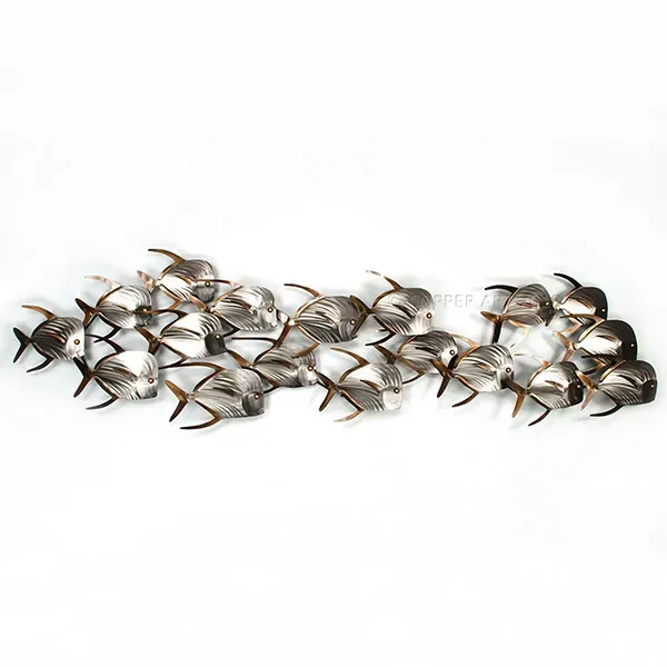 Lookdown Fish School XL Stainless Steel Metal Wall Art