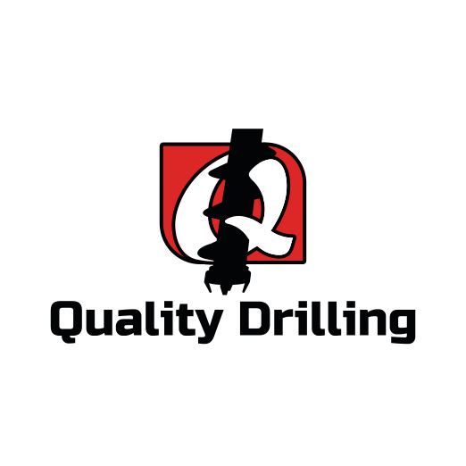 Quality Drilling logo with red and black stylized drill icon above company name