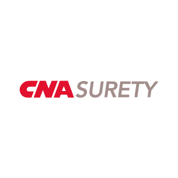 The cna surety logo is red and gray on a white background.