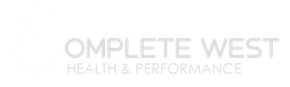 Complete West logo with text "COMPLETE WEST" and "HEALTH & PERFORMANCE."