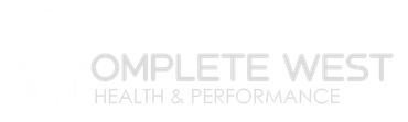 Complete West logo with text "COMPLETE WEST" and "HEALTH & PERFORMANCE."