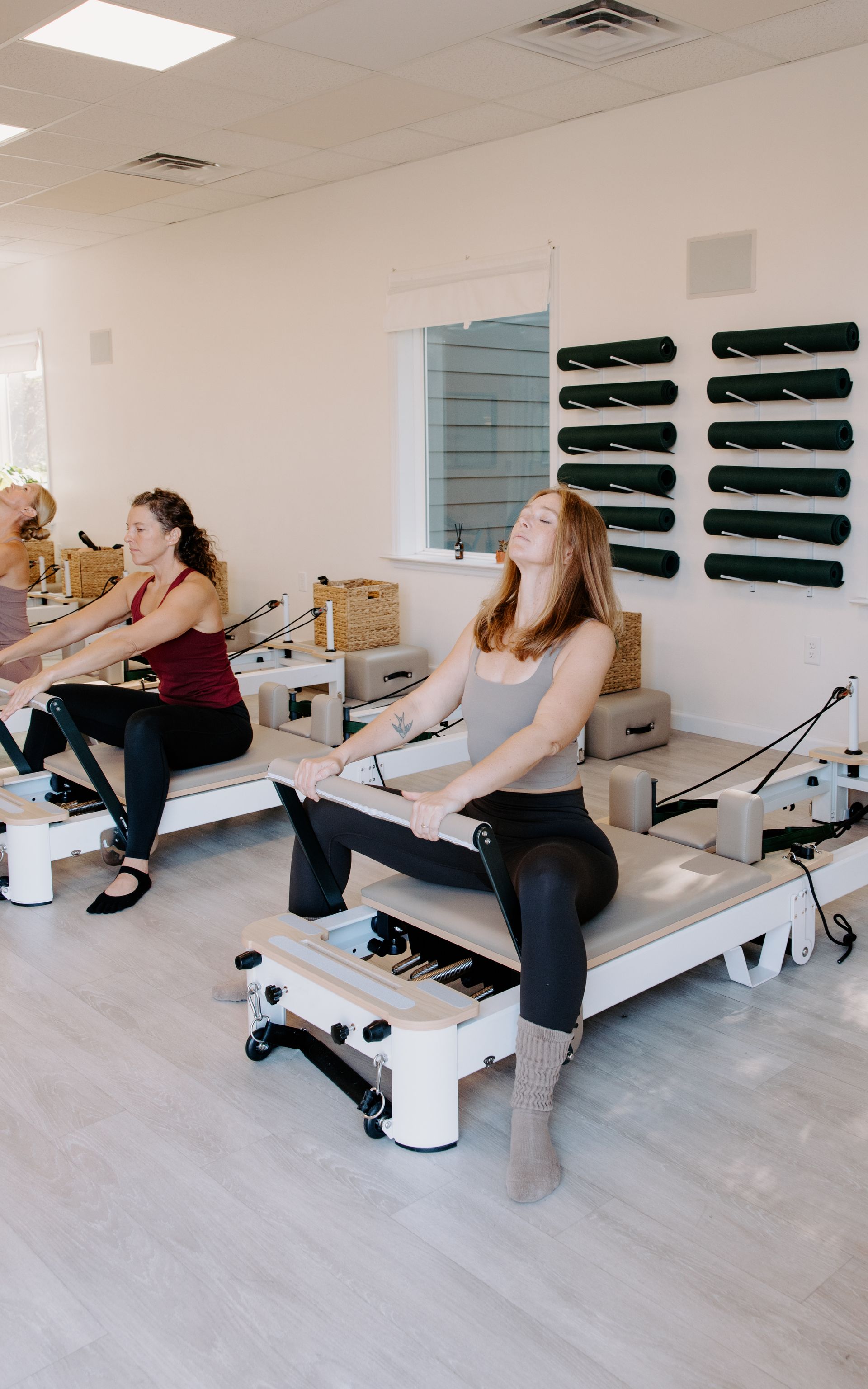 Reformer Pilates strength training class in Salisbury, MD
