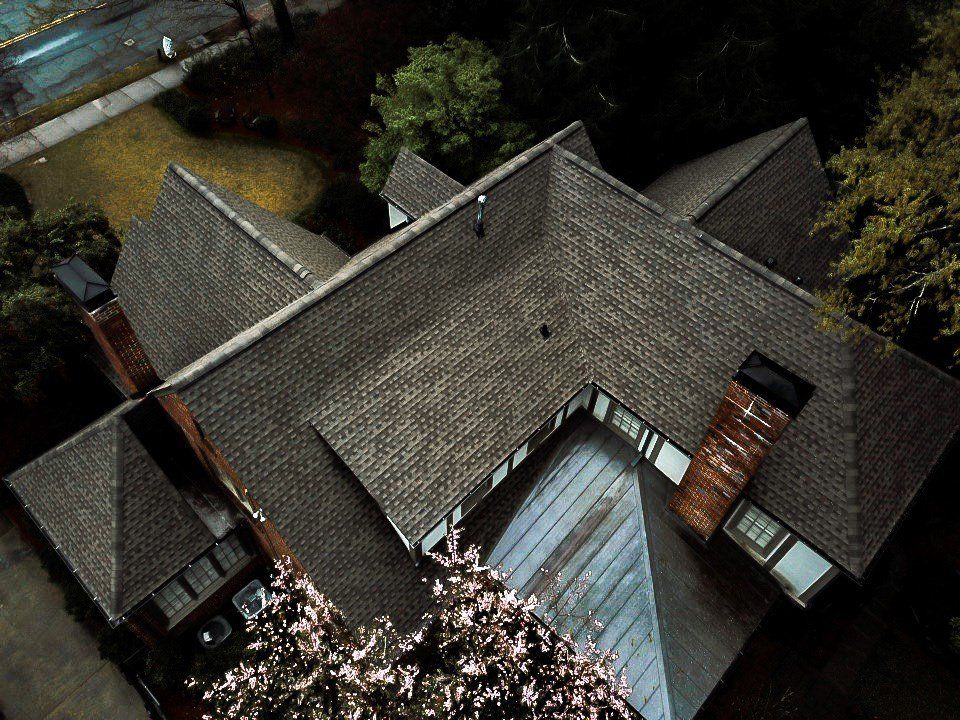 Grey roof tiles fixed by Total Roof Solutions in McDonough, GA