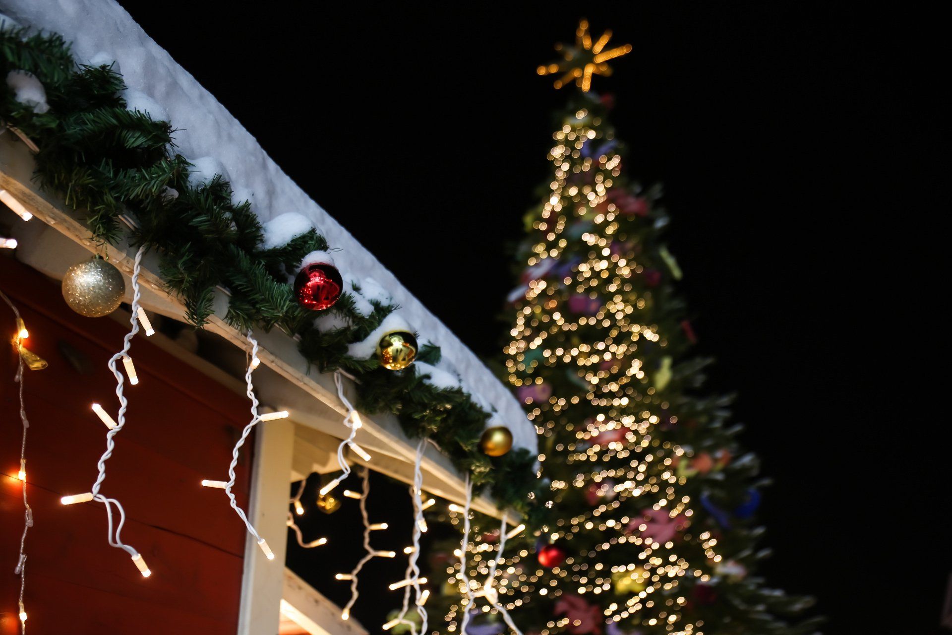 decorations on a roof