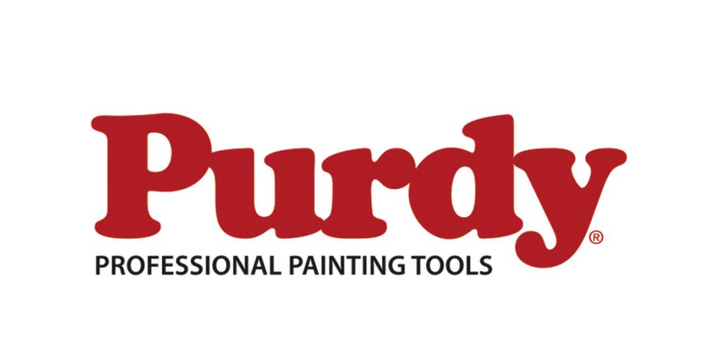 Purdy logo in red: 