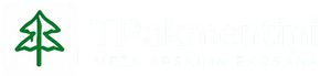 Zaļa priedes koka ikona uz balta fona