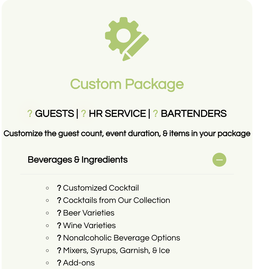 Custom Package option