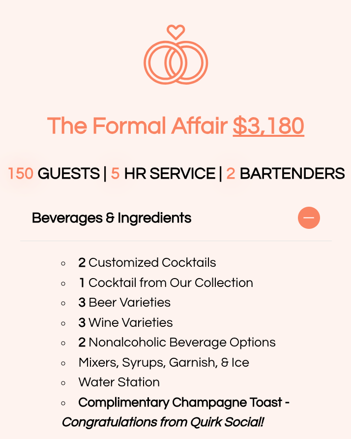 The Formal Affair package