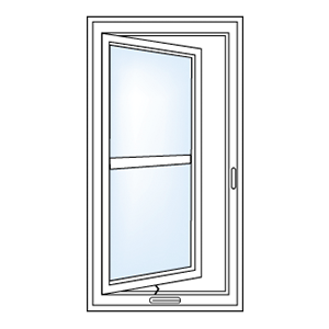 Simonton colonial casement window