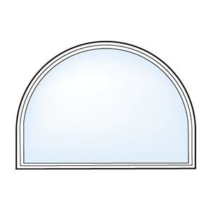 Half round with legs window