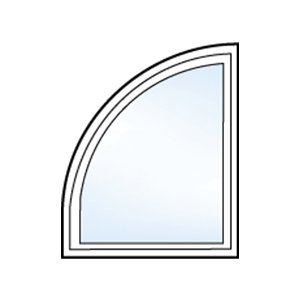 Quarter round with legs window