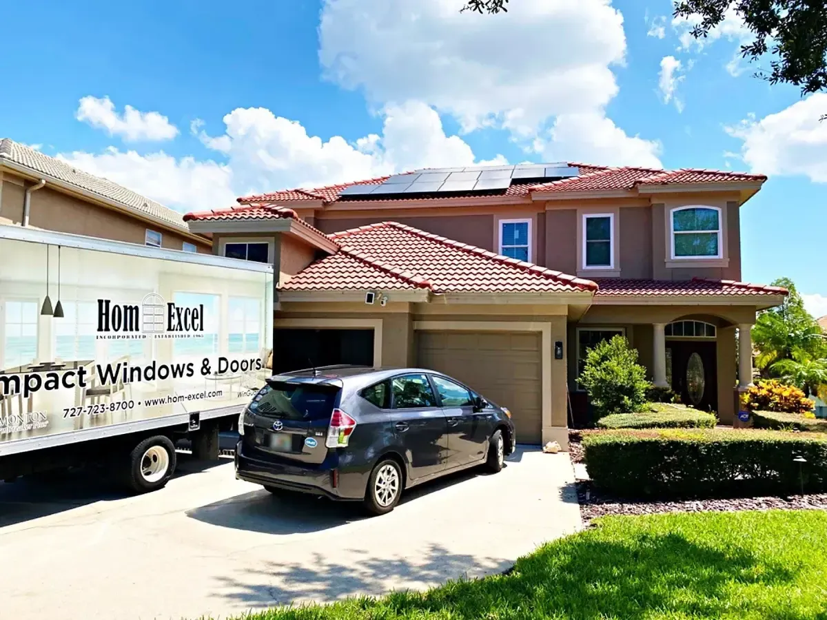 Dunedin home with Simonton StormBreaker Plus impact windows installed by Hom-Excel