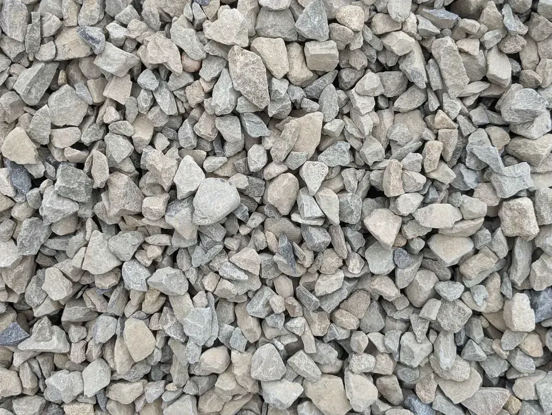 Close-up of small gray gravel stones filling the frame.