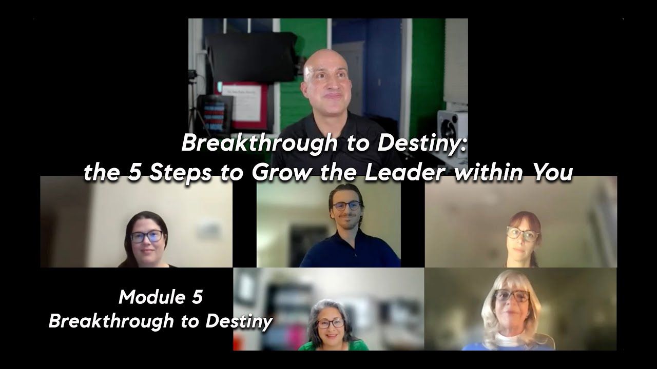 Webinar screen showing a man and six others.
