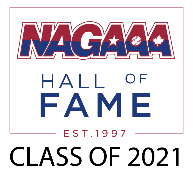 NAGAAA Hall of Fame logo with Class of 2021 noted underneath the logo.