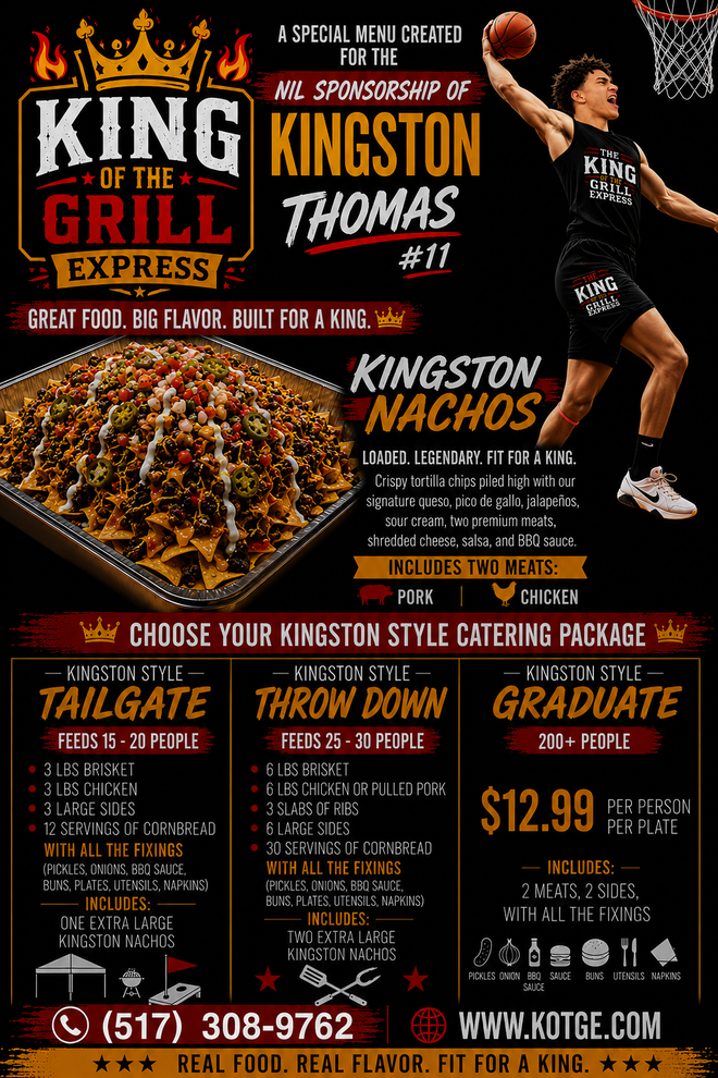 Kingston Syle
King of The Grill
Lansing
BBQ