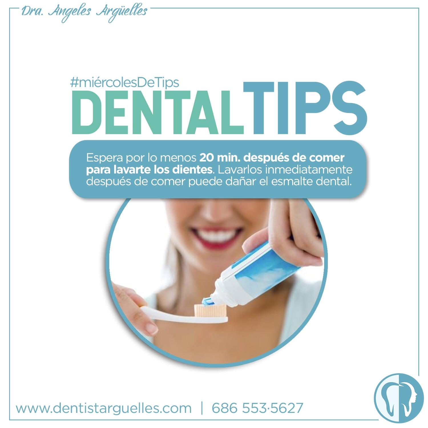 DRA. ÁNGELES ARGÜELLES MERCADO - Lavado de dientes