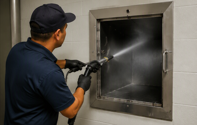 Professional garbage chute cleaning and sanitizing in Concord, CA