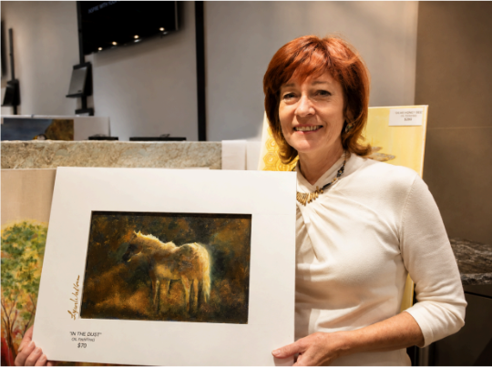Lynn with Artwork