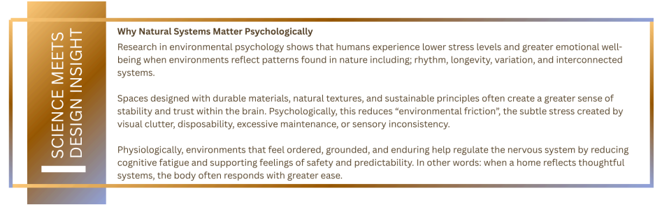 Why Natural Systems Matter Psychologically