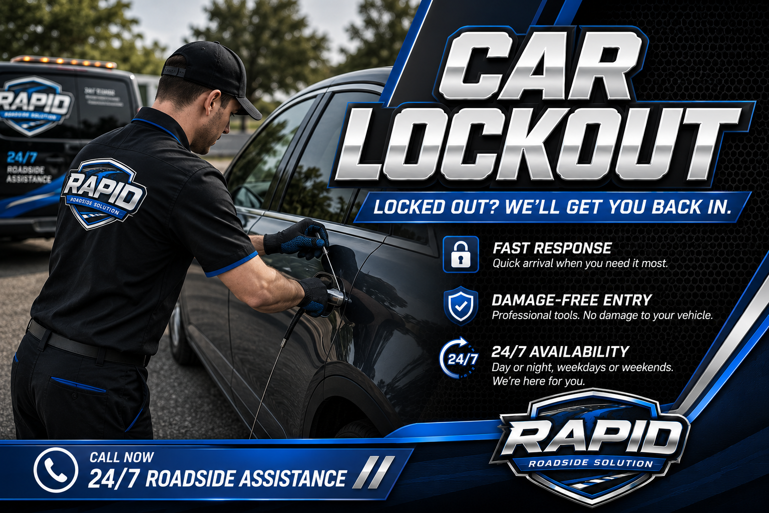 Car lockout service in Chicago — keys locked in the vehicle