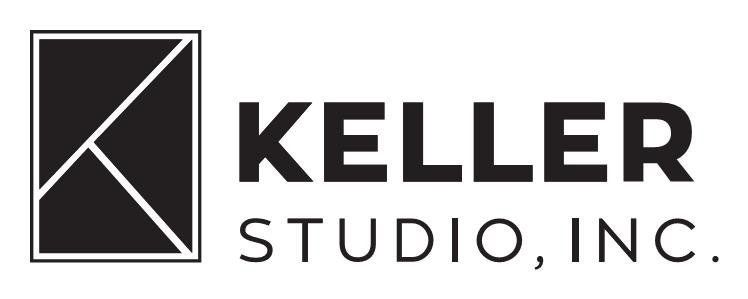 Logo: A black geometric design inside a white-bordered square, with