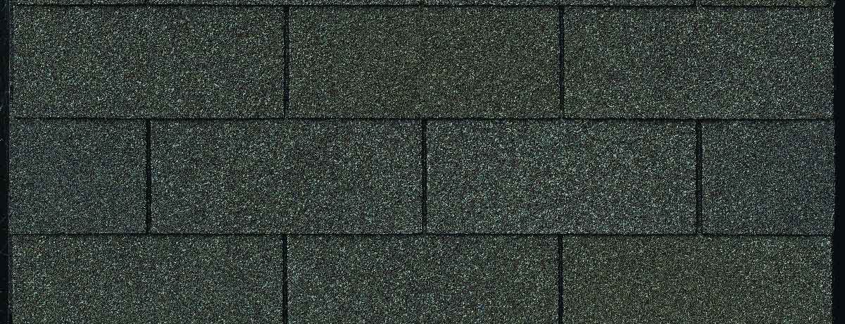 Close-up of a dark gray asphalt shingle roof.