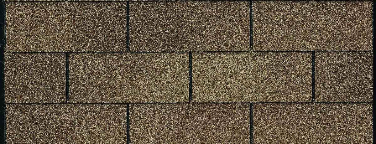 Brown asphalt shingles.