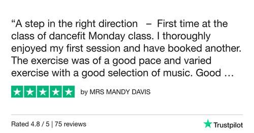 Click to book your DanceFIT with AinyFit Class and get your first one FREE! A step in the right direction - a new 5-Star review received for AinyFit's DanceFIT class on a Monday morning in Calmore.