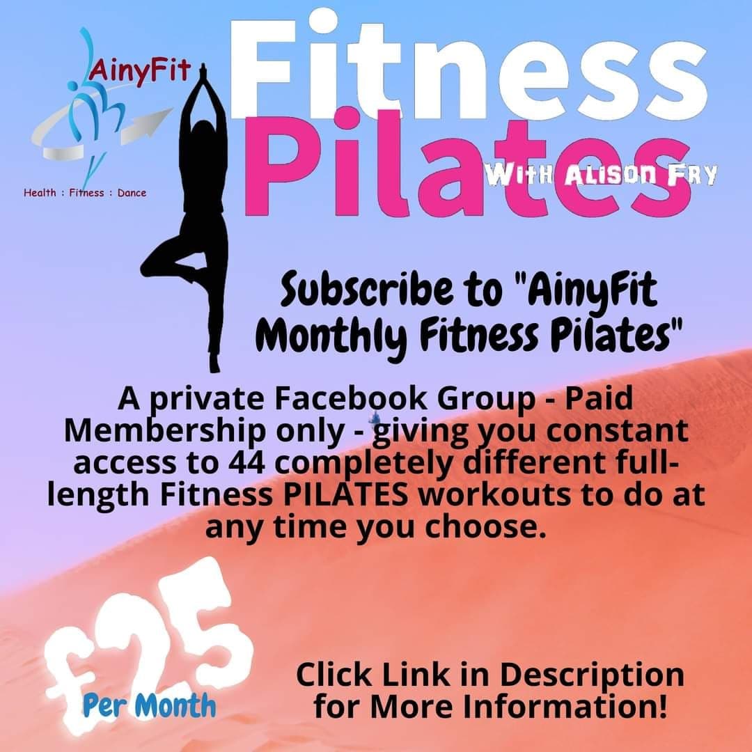 Click here to Subscribe to the AinyFit Ltd Private Fitness Pilates Facebook Group Subscribe to the AinyFit Ltd Private Fitness Pilates Facebook Group
