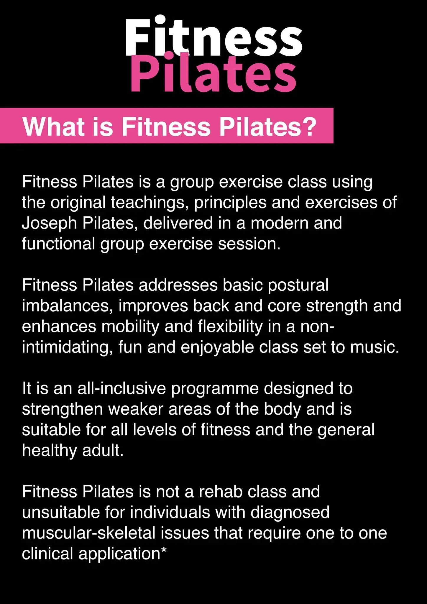 What is Fitness PILATES?