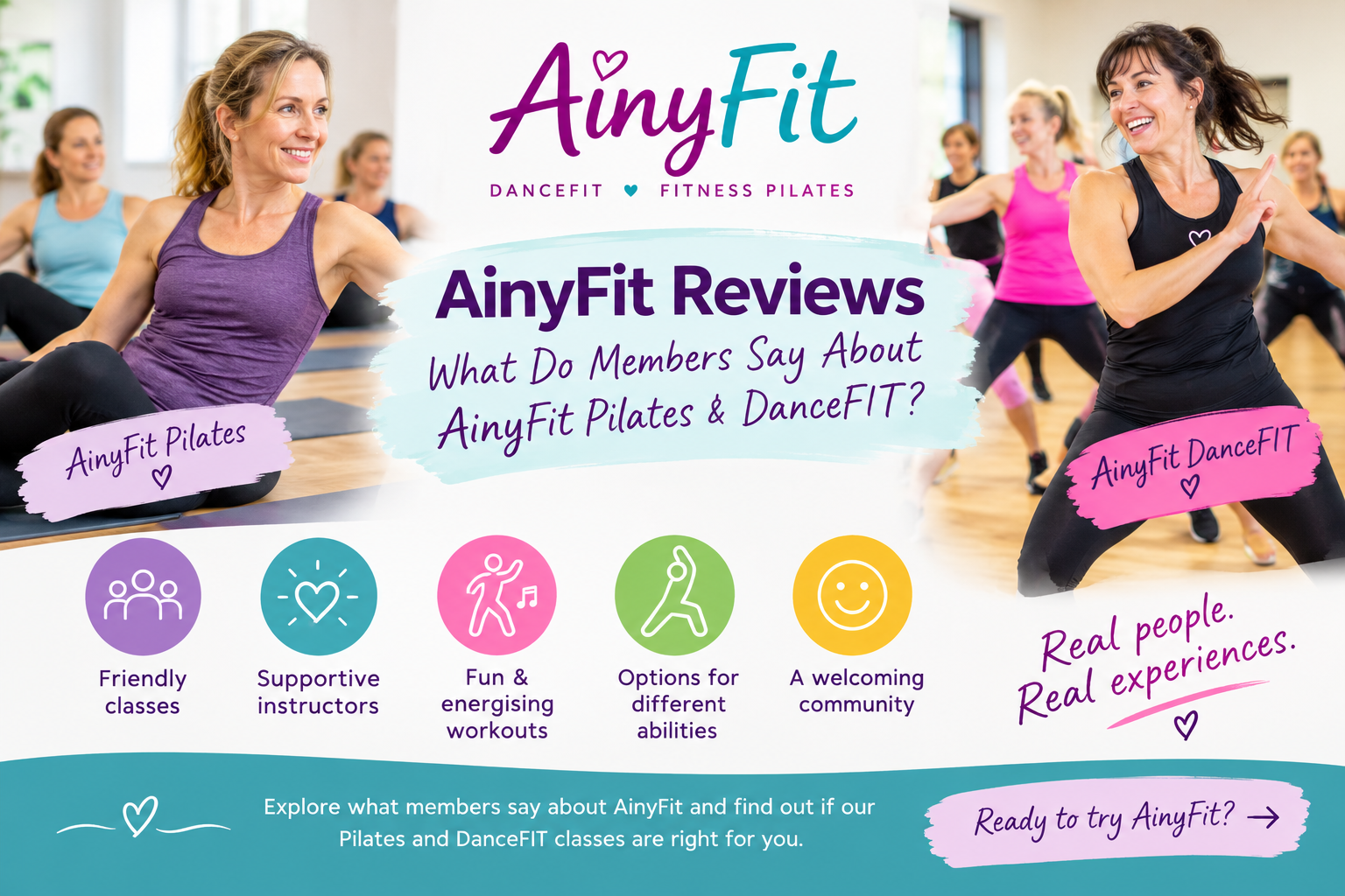 Discover what members say about AinyFit Pilates and DanceFIT