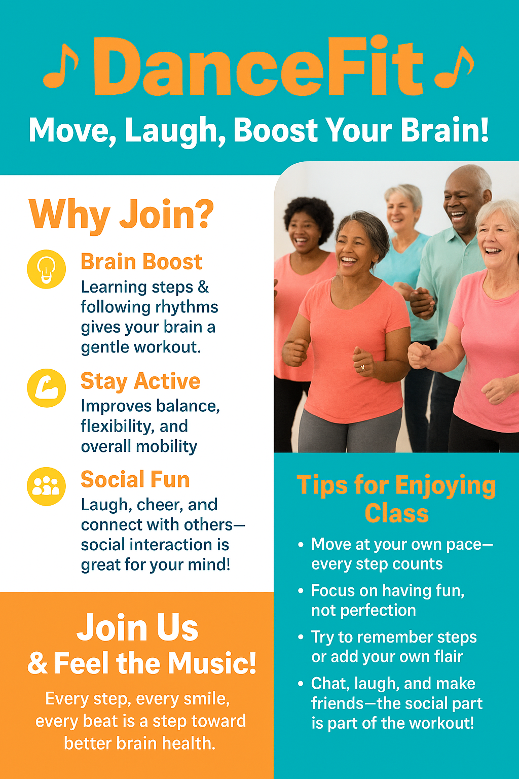 DanceFIT - Move, Laugh, Boost your Brain