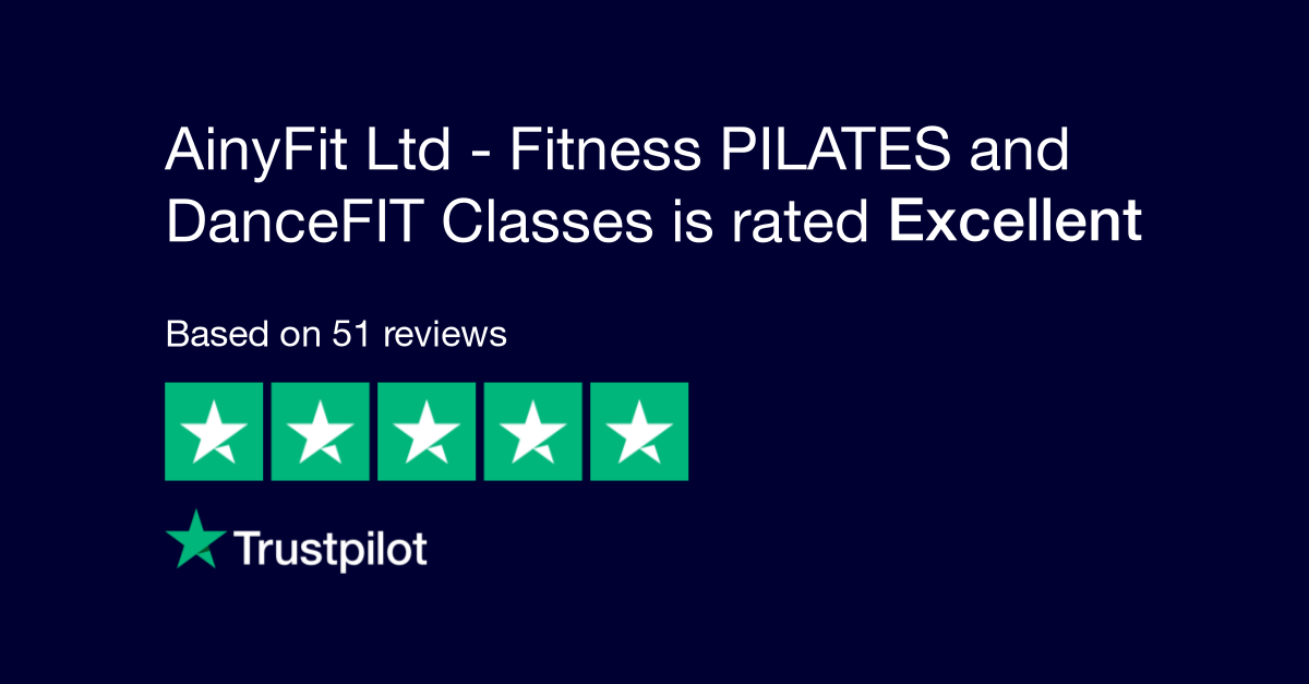 Click image to see AinyFit's latest reviews. AinyFit is now rated EXCELLENT on TrustPilot, based on 51 Reviews