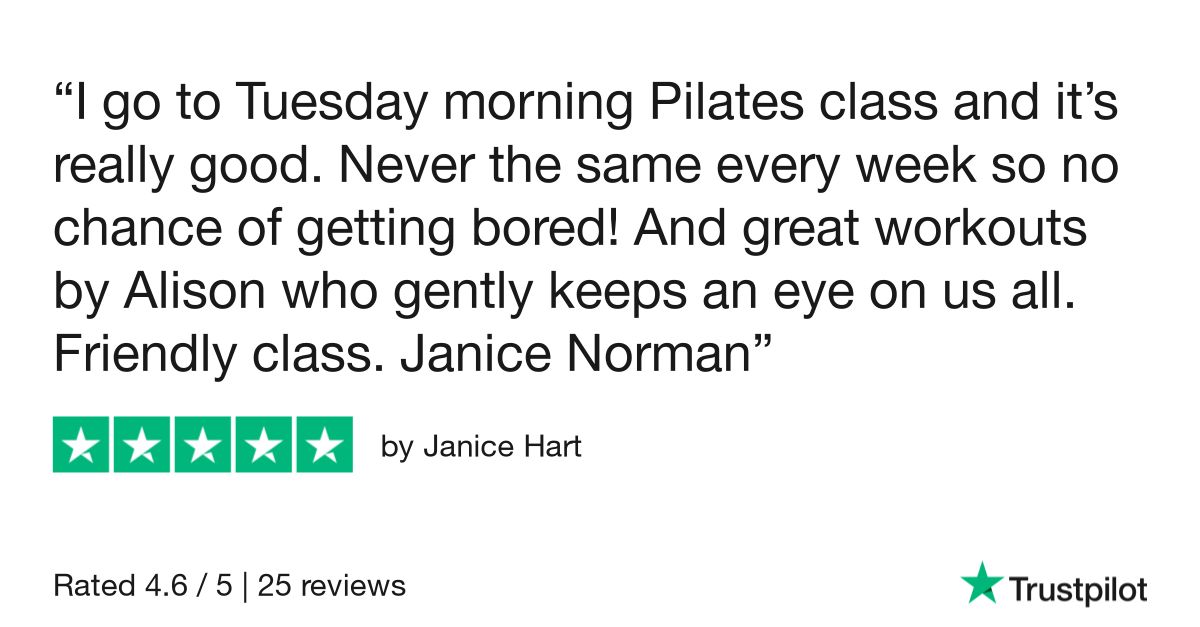AinyFit's Classes are now rated 4.8 on TrustPilot