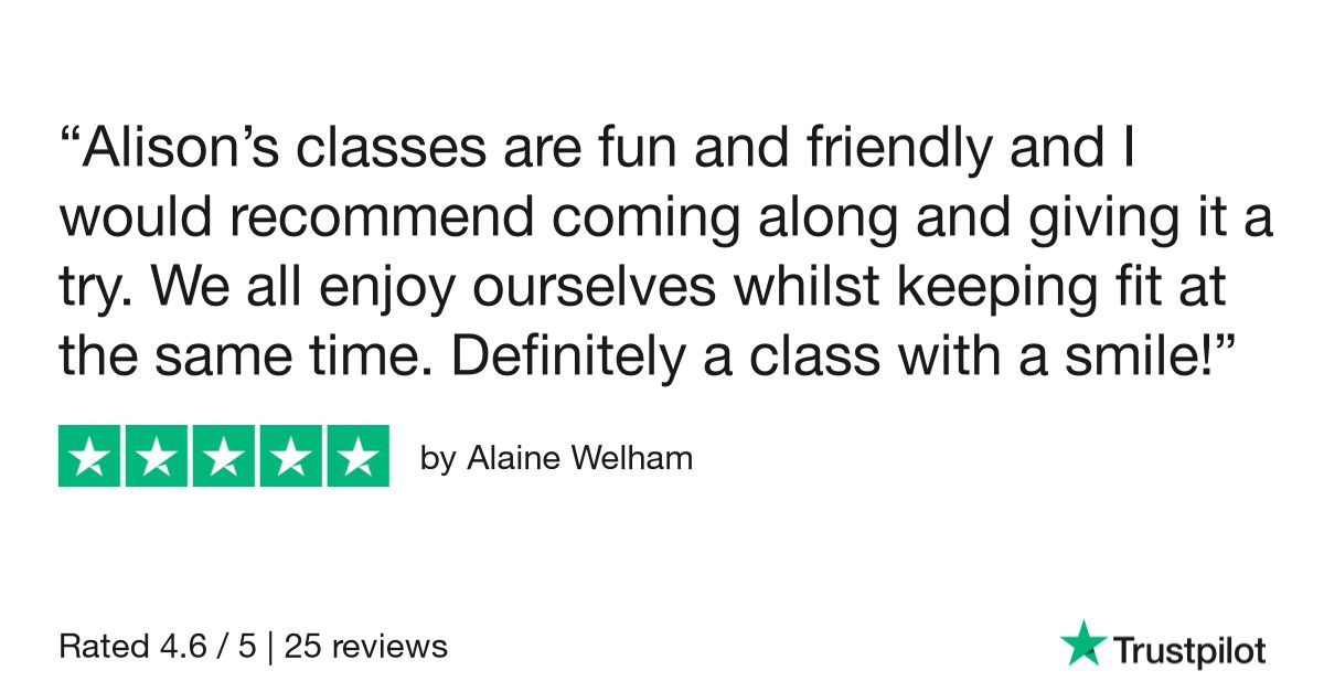 AinyFit's Classes are now rated 4.8 on TrustPilot