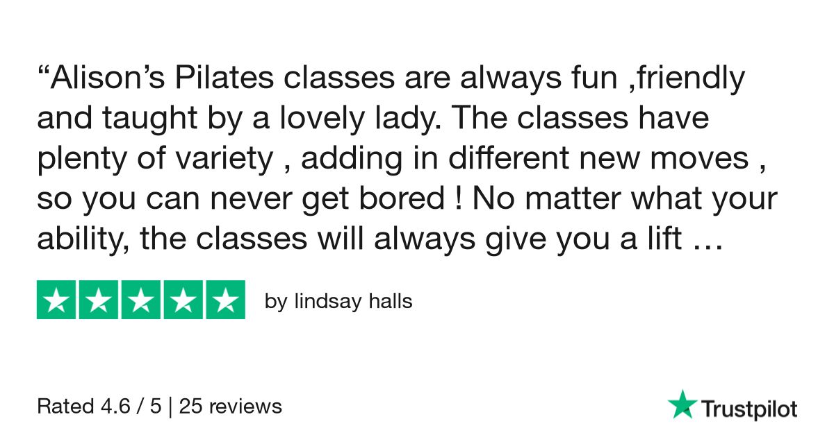 AinyFit's Classes are now rated 4.8 on TrustPilot