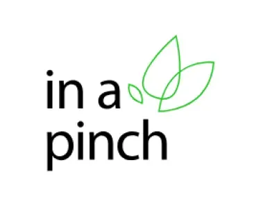 A logo for a company called in a pinch