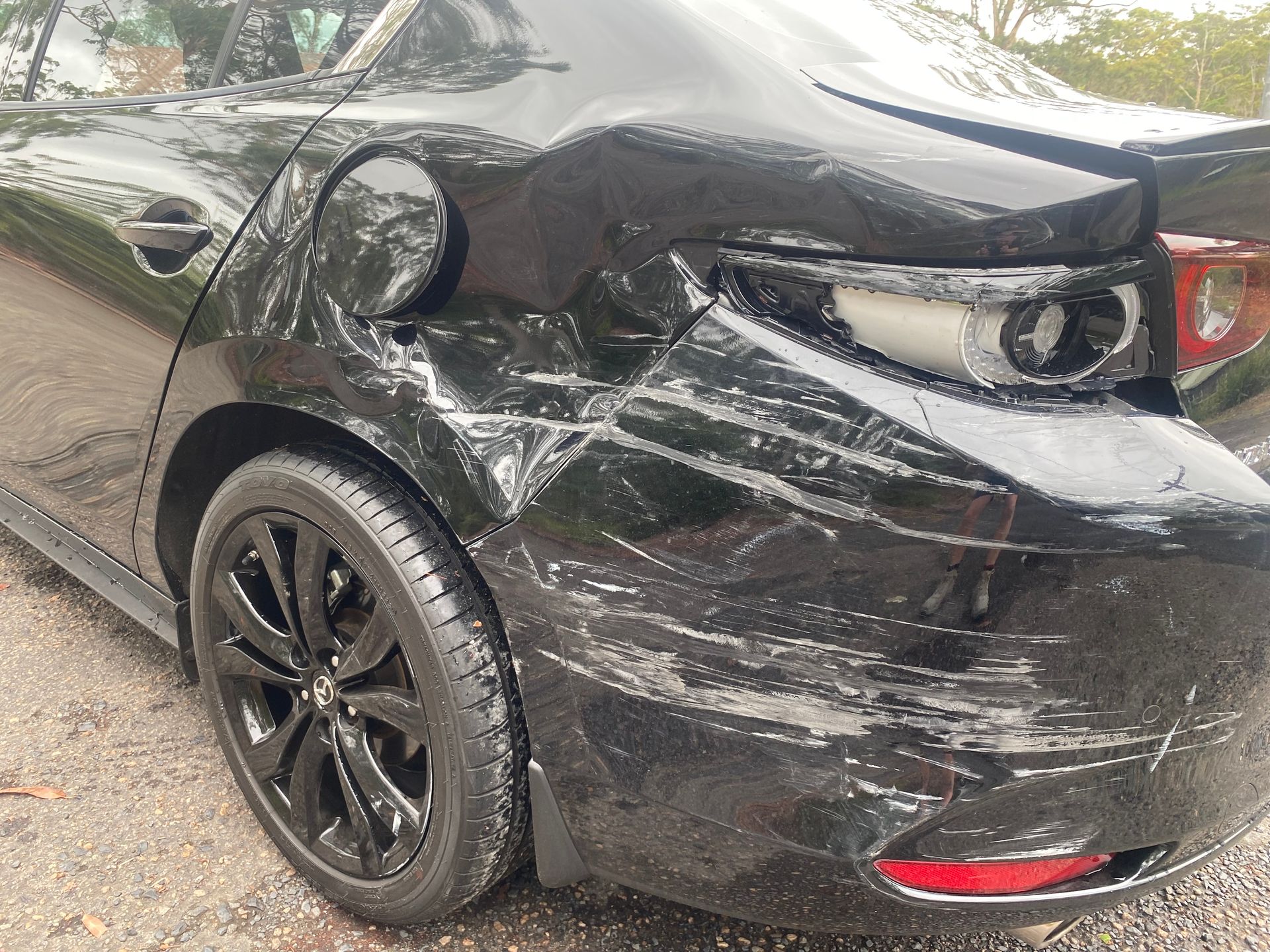 Picture Of Back Of Car Broken | Lisarow, NSW | Gosford City Smash Repairs